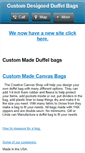 Mobile Screenshot of custom-duffel-bags.com